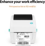 Fangtek Thermal Shipping Label Printer - Direct Thermal High Speed Printer - Compatible with , Ebay, Etsy, Shopify - 4×6 Label Printer & Multifunctional Printing - Image 5
